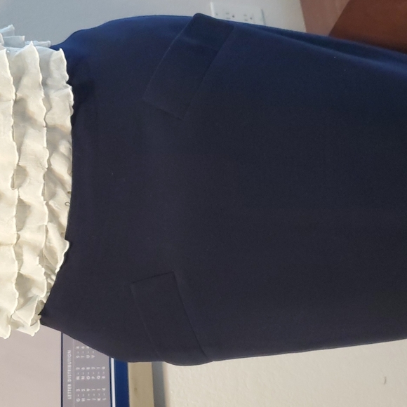 EUC DKNY Wool Skirt - Navy Blue - Picture 2 of 10